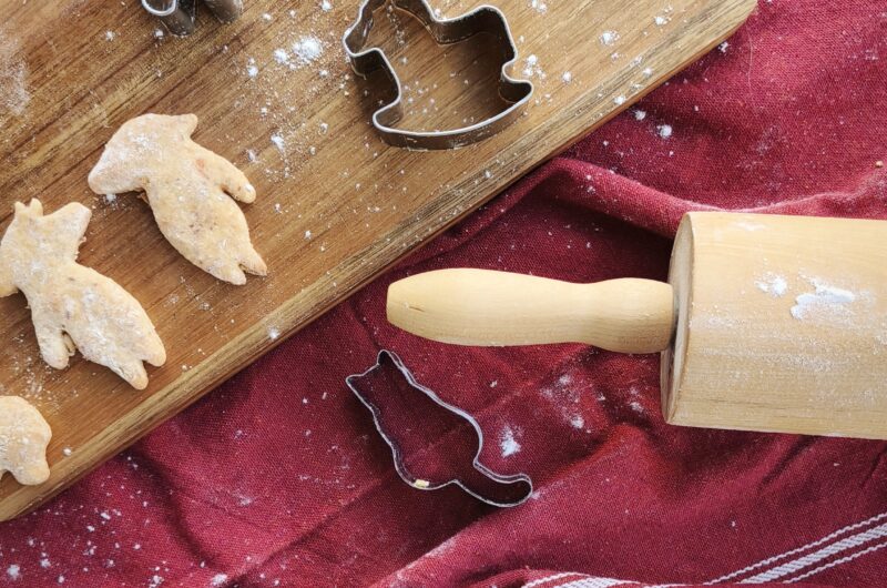 Zuckerfreie Plätzchen zum Ausstechen mit Apfelmus